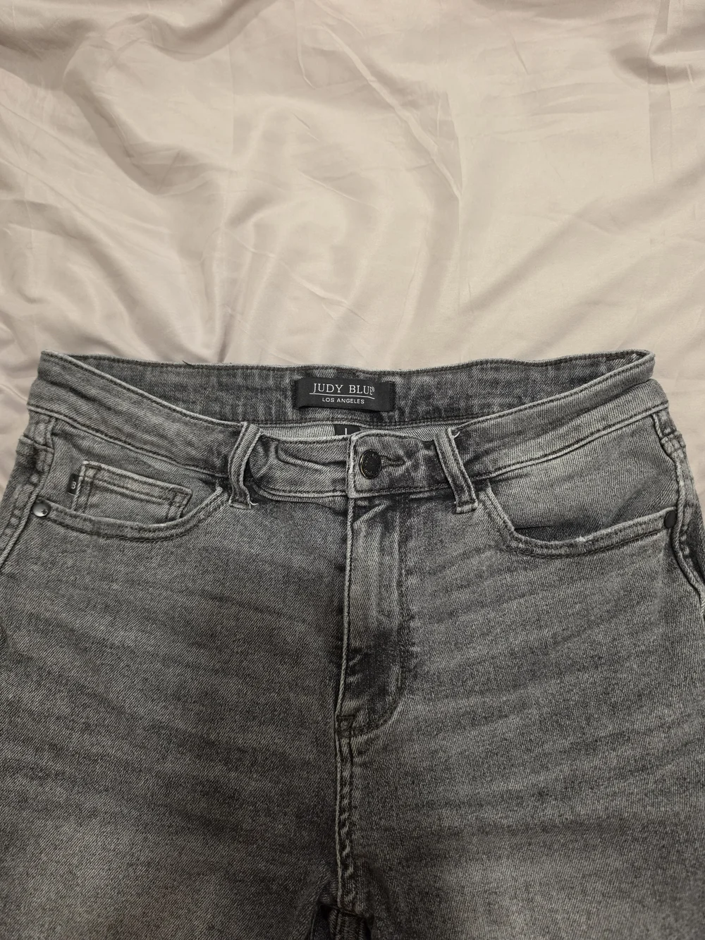 Judy Blue Washed Gray Denim Shorts